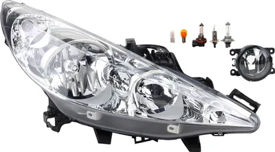 Produktbild von Scheinwerfer passend für Peugeot 207 02/06- H1 H7 Rechts+Nebel.+Leuchtm. 620695 8200074008 6202E1 00006202E1 6710027 0000620639 620639 Johns