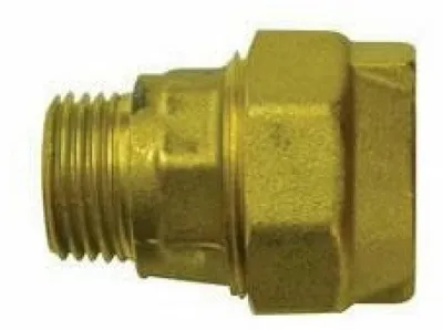 Image de Raccord droit en laiton, filetage mâle, pour tuyau en polyéthylène, diamètre 40 x 1 1/4