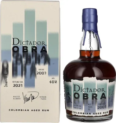 Produktbild von Dictador OBRA VINTAGE 20 Years Old SHERRY CASK Rum 2003 40% Vol. 0,7l in Geschenkbox