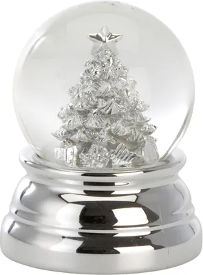 Produktbild von Schneekugel  Christbaum Klein, versilbert, H 6,5cm D 5,0cm