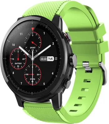 Produktbild von Strap-it Xiaomi Amazfit Stratos Armband Silikon (Hellgrün)
