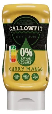 Productafbeelding van Callowfit Curry Mango Style Sauce (300 ml)