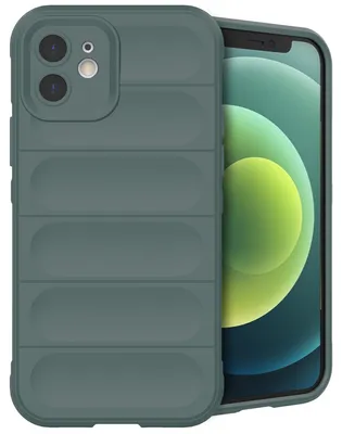 Imagen del producto de Funda Trasera EasyGrip para Apple iPhone 12 - Verde oscuro