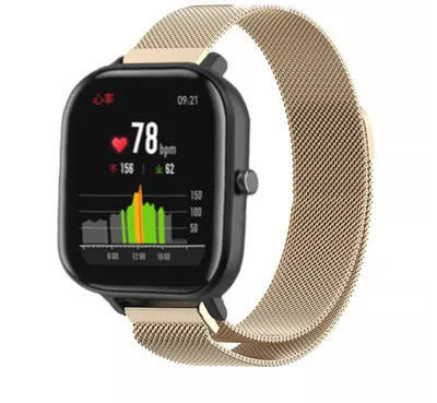 Produktbild von Strap-It Xiaomi Amazfit GTS Milanese Armband (Champagner)