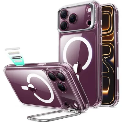 Produktbild von Handyhülle für iPhone 18 Pro / 17 Pro, ESR Classic Hybrid Kickstand mit MagSafe, Transparent-Weiß