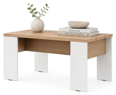 Produktbild von Riposto - Couchtisch, 90x50x43h cm Braun Eiche Knoten, rechteckig