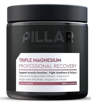 Productafbeelding van Pillar Performance Triple Magnesium Powder Berry Pot (200 gr)