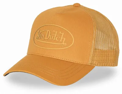 Produktbild von Von Dutch Originals Trucker Cap - CALIFORNIA Twill Rubber T/T Yellow