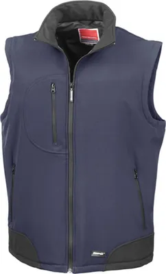 Immagine prodotto di Result R123X | Scaldacorpo / Gilet Soft Shell da uomo - Colore: Navy/Nero - Taglia: S