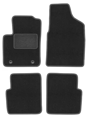 Produktbild von Velours-Fußmatten für Ford Ka MK2 FL 2012-2018 (Schrägheck) – 4-tlg, Graphit, passgenau – Wielganizator LUX