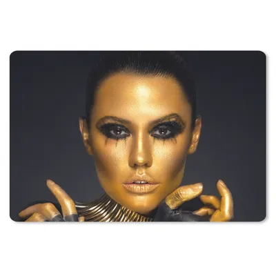 Produktbild von MuchoWow® Mauspad Mousepad Make-up - Tasche - Gold - Luxus - Frau 27x18 cm - Mousepads - Maus Mat - Pad - Mausunterlage - Büroartikel - Desk Matten