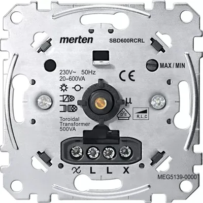 Produktbild von Merten Univ.-Drehdimmer MEG5139-0000 Einsatz 20-600W/VA