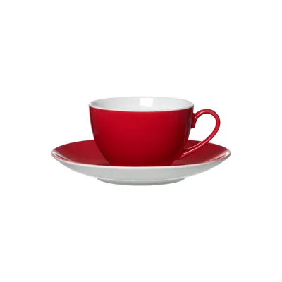 Produktbild von Ritzenhoff & Breker DOPPIO Kaffeetasse mit Untertasse 200 ml rot