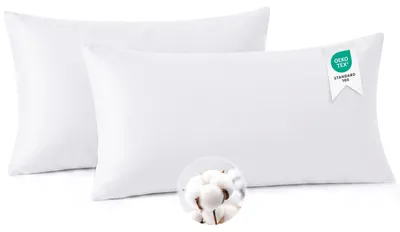 Zdjęcie produktu dla Zestaw 2 poszewek na poduszki bawełnianych, 40 x 80 cm