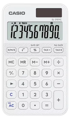 Image de CASIO SL-310YC-WE CASIO SL-310YC-WE Taschenrechner weiß
