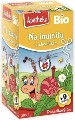 HERBATKA DLA DZIECI - NA ODPORNOŚĆ TRUSKAWKA PO 9 MIESIĄCU BIO (20 x 2 g) 40 g - APOTHEKE