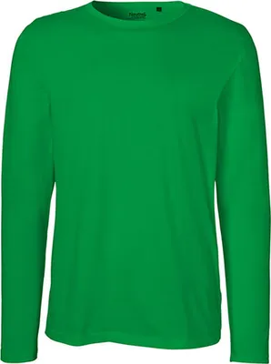 Immagine prodotto di Neutral O61050 | Maglietta a maniche lunghe da uomo / 100% cotone equosolidale - Colore: Verde - Taglia: L