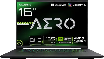 Obrázok produktu pre GIGABYTE AERO X16 1VH93DEC64AH, AMD Ryzen AI 7, 2 GHz, 40,6 cm (16"), 2560 x 1600 px, 32 GB, 1 TB