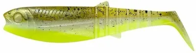 Produktbild von Savage Gear Cannibal Shad 5 pcs Green Pearl Yellow 10 cm 9 g Gummiköder
