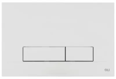 Produktbild von Spülknopf - Betätigungsplatte Narrow - Weiß - 230 × 150 × 6,5 Mm - Doppeltes Spülen - Passend Für Koło Slim