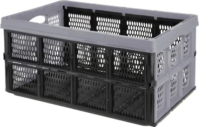 Produktbild von Storagesolutions Korb, 32 L, zusammenklappbar, aus recycelten Materialien, für Zuhause und Büro, 35x24x48 cm