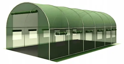 Produktbild von Gewächshaus Foliengewächshaus - Grün - 6x3x2 M - 18 M² - Garten Foliengewächshaus
