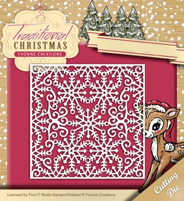 Produktbild von Stanzschablone - Yvonne Creations - Traditional Christmas - Snowflake Frame