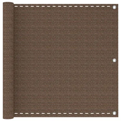 Obrázok produktu pre vidaXL Balkónový paraván, hnedý, 120 x 700 cm, HDPE a hliník