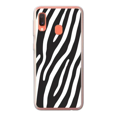 Produktbild von MuchoWow® Handyhülle Schutzhülle Hülle für Samsung Galaxy A20e Tiere - Zebradruck - Schwarz Silikon Softcase Handy Hülle - Abdeckung