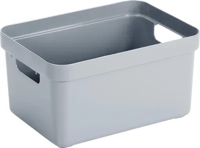 Produktbild von Sunware 09600682, Ablageschale, Grau, Rechteckig, Kunststoff, Einfarbig, 13 l