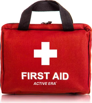 Produktbild von Erste Hilfe Set - 90-teiliges Premium Erste-Hilfe-Set - enthält Sofort Kühlpacks, Augenspülung, Rettungsdecke für zu Hause, Büro oder Auto - Rot