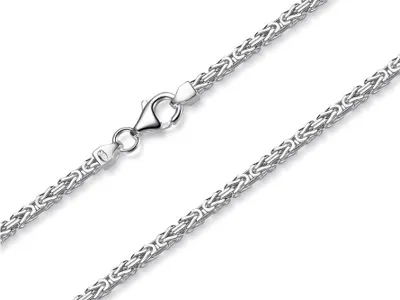 Produktbild von SILBERKETTEN STORE Königskette 3mm - 925 Silber, Länge wählbar von 40-120cm - 65cm