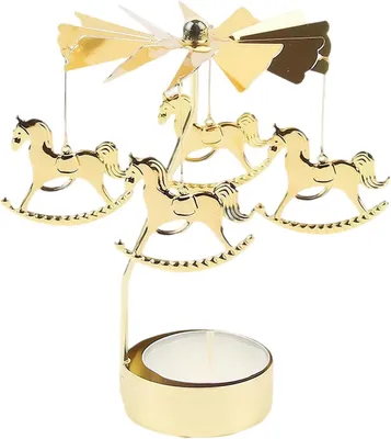 Produktbild von Teelichthalter, Kerzenständer, drehbar, aus Metall, Kerzenleuchter