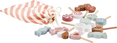 Produktbild von Kids Concept Süssigkeiten mit Beutel, aus Holz - ab 3 Jahre - für den Kaufladen