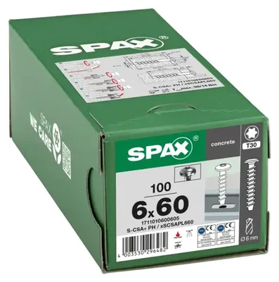 Produktbild von SPAX 1711010600605 Betonschraube 6 mm 60 100 St.