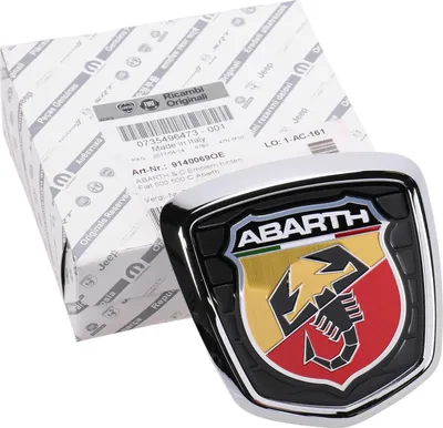 Produktbild von Original Fiat Emblem Logo Plakette Heckklappe 500 500 C Abarth 735496473