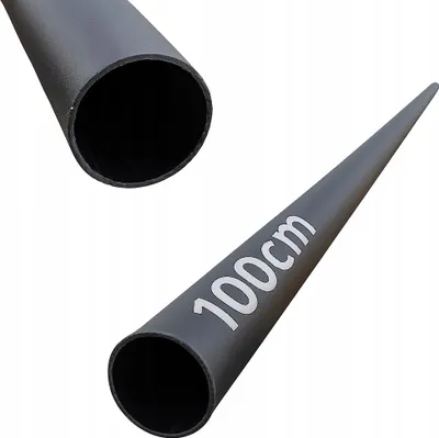 Immagine prodotto di Tubo - Tubo d'acciaio - 100 cm - ⌀ 25 mm - Nero - Verniciato a polvere - Ringhiera per scale - Riempimento di balaustre