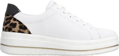 Imagen del producto de Zapatos deportivos de cordones para mujer de la marca Remonte, color blanco, estilo casual