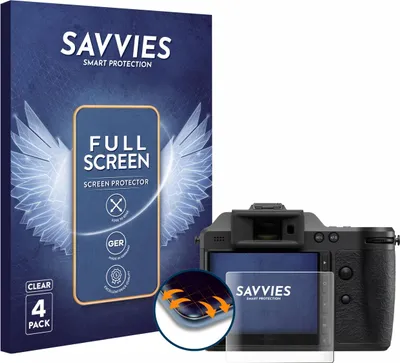Produktbild von 4x Savvies Fullscreen Schutzfolie für Hasselblad X2D II 100C Displayschutz Folie Fullcover Klar Transparent