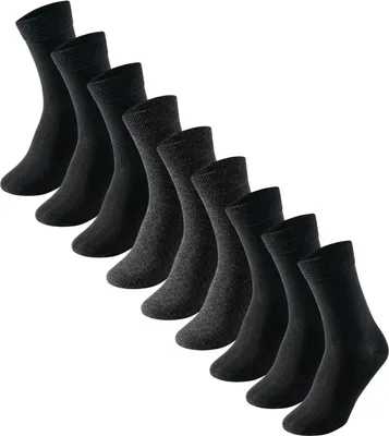 Produktbild von Schiesser Herren 9 Pack Herrensocken sortiert 1 Pack (Mehrfach) Gr. 403