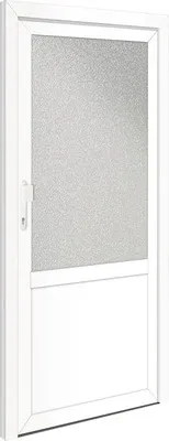 Produktbild von Nebeneingangstür Georgia 980 x 1980 mm links mit 1-fach Veriegelung (weiß)