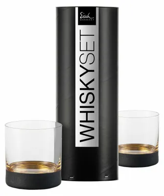 Immagine prodotto di Eisch Whiskyglas 2er Set Cosmo Gold, Kristallglas, Schwarz, Gold, 400 ml, 70550015