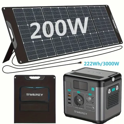 Productafbeelding van Powerstation - Draagbare Generator - Mobiele Stroomvoorziening - Zonne-energiecentrale - Noodstroombackup