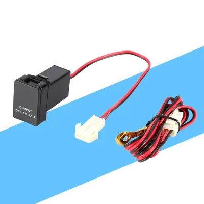 Obrázek produktu pro 12–24 V stejnosměrný proud na 5 V, 3,1 A duální USB nabíjecí adaptér pro Toyota ZY