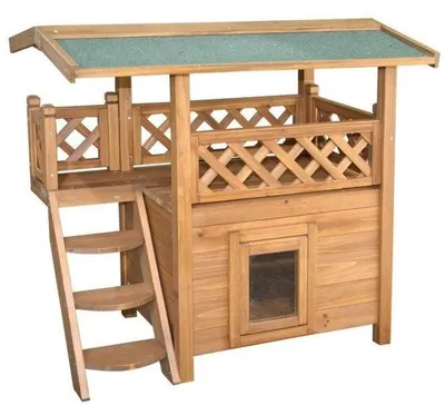 Produktbild von Kerbl Pet Katzenhaus Lodge mit Veranda