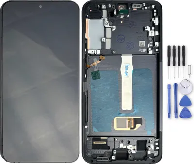 Produktbild von Wigento Galaxy S22 Plus 5G Display Ersatzteil für Reparatur, Full OLED LCD mit Rahmen Touch Einheit, Schwarz, gestochen scharfe Farben & klare Details