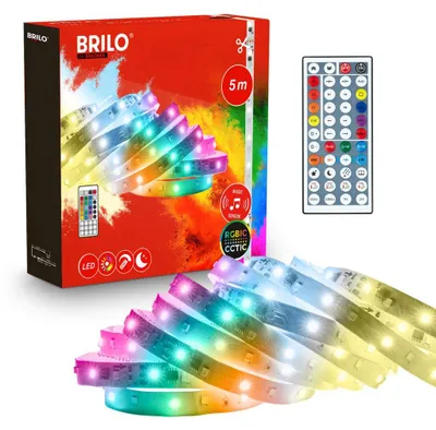 Produktbild von LED Stripe 5m RGBIC Leiste CCTIC LED Streifen Fernbedienung Musiksensor
