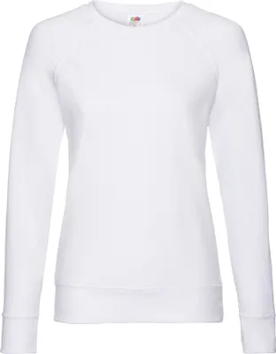 Produktbild von Fruit of the Loom - Sweatshirt Leicht für Damen Raglanärmel RW9854 (34 DE) (Weiß)