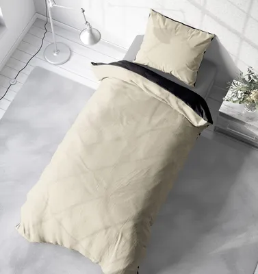 Produktbild von Winter Bettwäsche Doubleface Uni Wende kuschelig flauschig warm weich Fleece