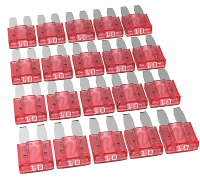 Obrázok produktu pre AUPROTEC Micro 2, ploché poistky pre automobily, 10A, červené, 20 kusov